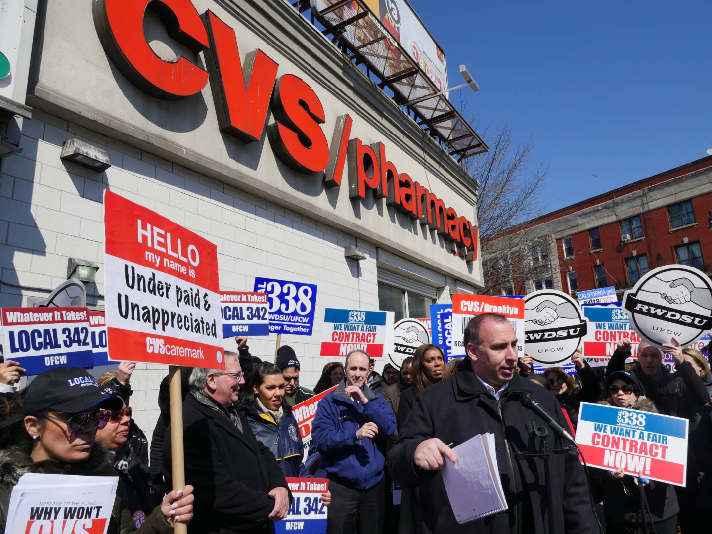 Unionized Workers In Brooklyn Call BS On CVS LaborPress